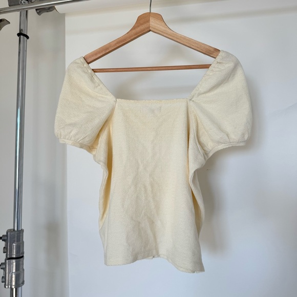 Madewell Cream Button-Up Top - Picture 2 of 5